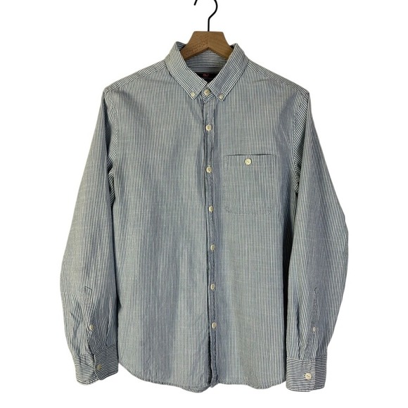 Vineyard Vines Other - Vineyard Vines Slim Longshore Striped Button Down Shirt Casual Blue White Medium